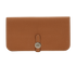 Hermes Dogon Wallet, &pound;450, Accessories, Brown, Leather, Front view